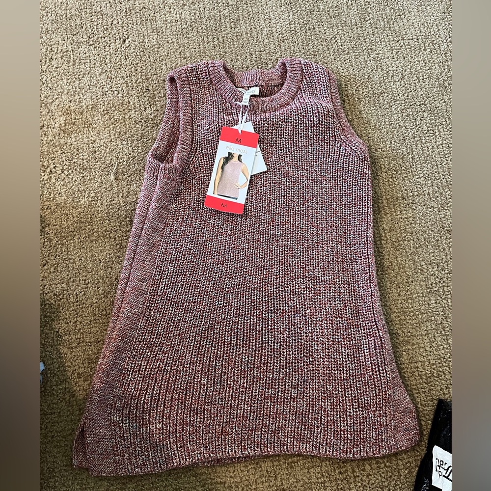 Ella Moss knit top / tunic pretty marbled coloring. Size medium